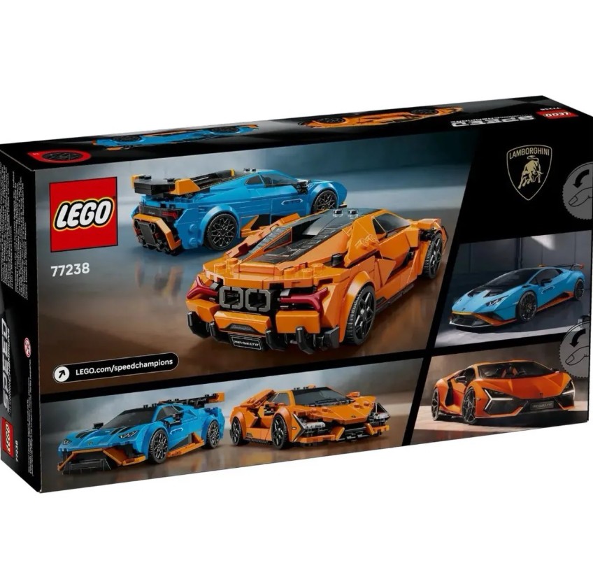 LEGO 77238 藍寶堅尼 Lamborghini Revuelto & Huracán STO 樂高® Speed Champion